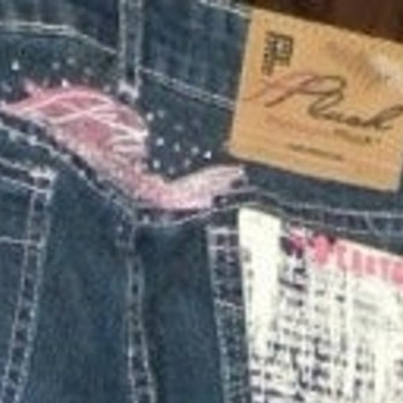 Platinum Plush Girls Designer Blue Jeans - Picture 9 of 13